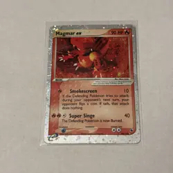 2003 Pokemon Magmar ex 100/109 Ruby and Sapphire Holo Damaged PK000568 - Image 1