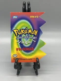 Pokemon Topps Gengar #94 EV06 Of 12 Die Cut MP - Image 2