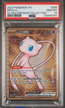 2023 Pokemon 151 Ultra Premium Collection Metal Mew Ex #205 PSA 10 - Image 1