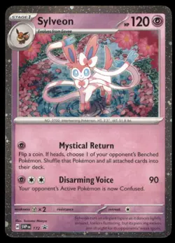 SYLVEON SVP 172 BLACK STAR PROMO POKEMON HOLO NM - Image 2