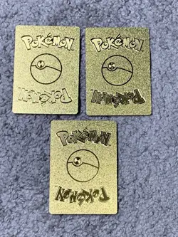 Pokemon Set of 3 Mew VMax HP310 Cross Fusion Strike Gold Foil Fan Art NM! - Image 5