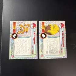 2000 Pokemon #96 DROWZEE #97 HYPNO TV Animation Edition Blue Logo TCG NM - Image 2