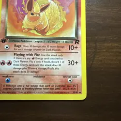 Dark Flareon Team Rocket First 1st Edition 35/82 Pokemon - Image 4