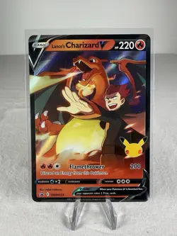 Pokemon TCG Lance’s Charizard V SWSH133 Black Star Promo 2021 LP - Image 1
