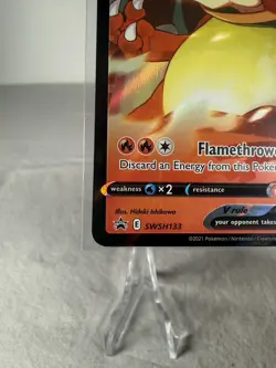 Pokemon TCG Lance’s Charizard V SWSH133 Black Star Promo 2021 LP - Image 4