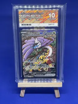Pokemon Raging Bolt EX Prismatic Evolutions Ace Gem Mint 10 166/131 PERFECT SUB - Image 1