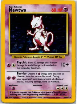 Mewtwo - Base Set 010/102 - Holo Rare - NM Pokemon TCG - Image 1