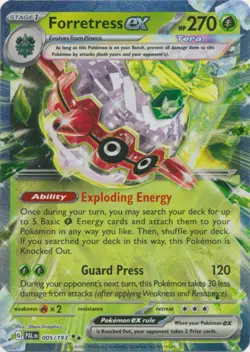 Pokemon Forretress ex - 005/193 - Double Rare NM-Mint Paldea Evolved - Image 1