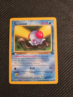 Pokemon Vintage 1st Edition Tentacool 56/62 Fossil - Image 1