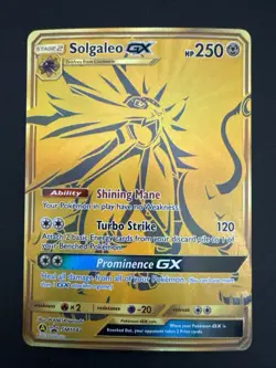 Solgaleo GX SM104a Sun & Moon Full Art Black Star Promo Pokemon Hidden Fates - Image 1