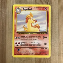 Pokemon TCG Rapidash Jungle 44/64 Regular Unlimited Uncommon LP/MP - Image 1