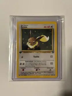 Pokemon TCG Team Rocket 1st Edition Regular Finish Eevee 55/82 - LP Condition! - Image 1