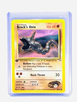 Pokemon Gym Heroes 1st Edition Brock’s Onix 69/132 LP - Image 1