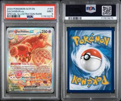 PSA 9 MINT Dachsbun EX #169, 2024 Pokemon Stellar Crown , SCR EN - Image 1