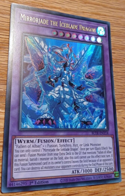 YuGiOh! Mirrorjade the Iceblade Dragon - BLTR-EN114 - Ultra Rare - 1. Ed. - NM - Image 2