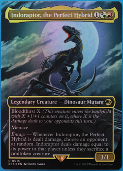Indoraptor, the Perfect Hybrid FOIL Jurassic World NM CARD (507181) ABUGames - Image 1