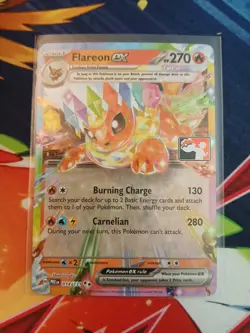 Flareon Ex 014/131 Prize Pack Series Promo Stamped Card Holo Pokemon - Image 3