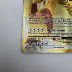 Dragonite EX (106/108) XY Evolutions Full Art Gold Pokemon Card MP - Image 3