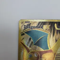Dragonite EX (106/108) XY Evolutions Full Art Gold Pokemon Card MP - Image 4