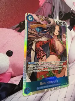 Authentic Bandai Boa Hancock OP07-051 Spicy Waifu Foil SR Card One Piece - Image 2