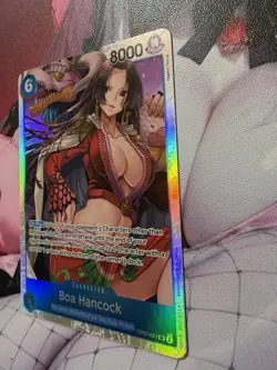 Authentic Bandai Boa Hancock OP07-051 Spicy Waifu Foil SR Card One Piece - Image 3