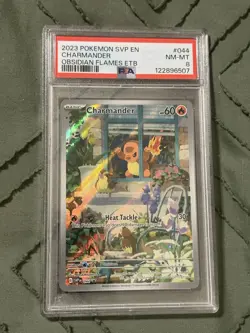 Pokemon Charmander 044 Sv: Scarlet & Violet Promo Cards Holo PSA 8 - Image 1