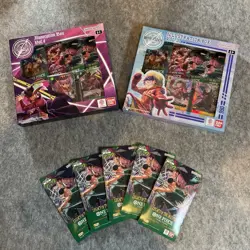 Bandai One Piece Trading Card Game: Illustration Box Volume 3 + 4 OP-12 x5 - Image 1