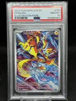 PSA 10 Zeraora 151/142 Illustration Rare - Stellar Crown - Pokemon Card - Image 1