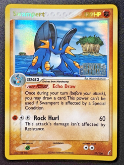 Swampert 27/100 EX Crystal Guardians Pokemon Card Reverse Holo Rare Near Mint - Image 1