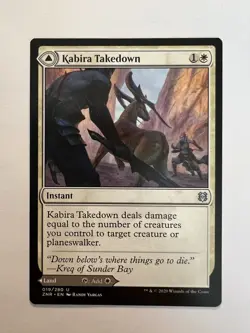 Kabira Takedown / Kabira Plateau - MTG Zendikar Rising - NM Uncommon Instant - Image 1