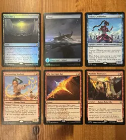 MTG Avatar the Last Airbender Rare Lot, TLA, Foil & Regular, Full Art Land - Image 1