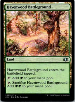 Havenwood Battleground Magic The Gathering Commander 2014 Light Play - Image 1