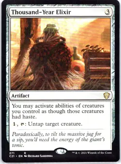 #271 Thousand-Year Elixir Commander 2021 Rare - Image 1