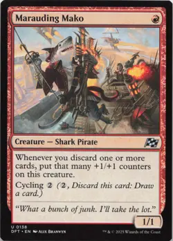 Marauding Mako U Aetherdrift 138 LP-NM MTG - Image 1