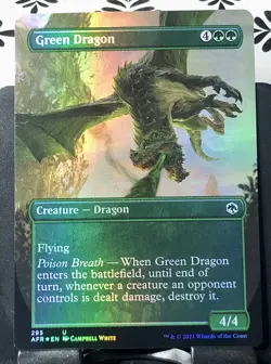 Green Dragon (Borderless) - FOIL - MTG - AFR - 295 - UNCOMMON ~ NM - Image 2