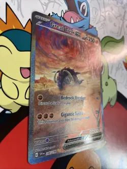 Pokemon Great Tusk ex 246/198 SIR Scarlet & Violet Base Set Holo Full Art NM/M - Image 2