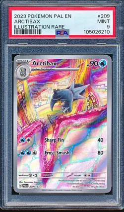 ARCTIBAX POKEMON PALDEA EVOLVED EN ILLUSTRATION RARE HOLO 209/193 PSA 9 MINT - Image 1