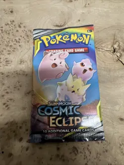 Pokemon Sun & Moon Cosmic Eclipse Booster Pack Rare G1 - NEW & Sealed 820650805899 - Image 1