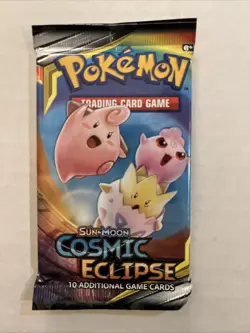 Cosmic Eclipse Sealed Booster Pack Pokemon Sun and Moon - Unweighed - Image 1