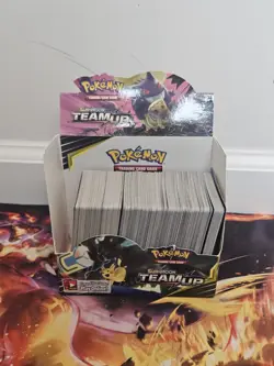 Pokemon Sun & Moon Team Up Booster Box Opened. With Original Cards From TEAM UP - Image 1