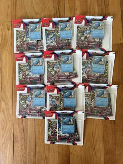 Pokemon TCG Scarlet & Violet 3 Pack Blister w/ Dondozo Promo - Image 1