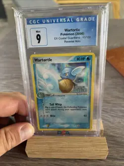POKEMON EX CRYSTAL GUARDIANS WARTORTLE #43 REVERSE CGC 9 MINT - Image 1