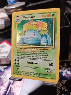 Venusaur 015/102 Base Set Holo LP/MP CLEAN FRONT 1999 Pokemon - Image 3