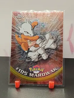 2000 Pokemon Game Topps Chrome Marowak TV Rare Base Set Series 2 - Image 1