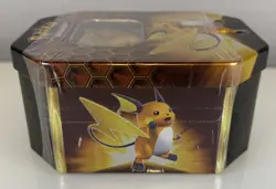 Pokemon TCG Hidden Fates Raichu GX Tin - Factory Sealed - English - Image 3