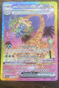 Alolan Exeggutor ex 242/191 Surging Sparks Alt Art Pokemon TCG SIR ssp - Image 2