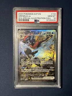 2024 POKEMON SVP EN-SV BLACK STAR PROMO #132 GRENINJA EX PSA 10 - Image 1