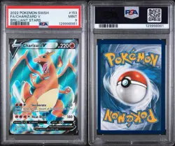 PSA 9 CHARIZARD V FULL ART 153/172 2022 POKEMON TCG SWSH BRILLIANT STARS - Image 3