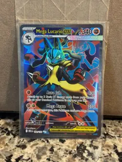 Pokemon TCG Mega Lucario EX 160/132 Mega Evolution Ultra Rare Holo NM *10U* - Image 1