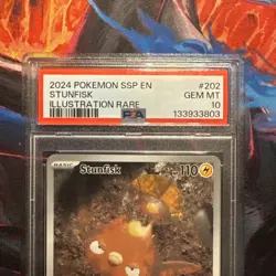 PSA 10 Pokemon - Stunfisk - 202/191 - Illustration Rare - Surging Sparks - NM/M - Image 3